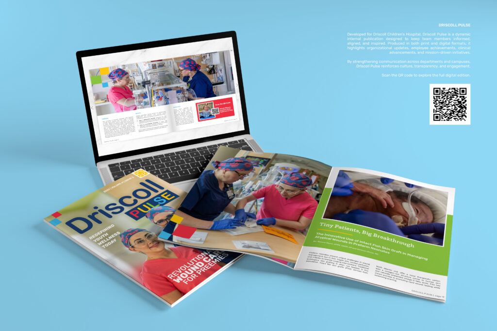 Mock up view of the Driscoll PUSLSE magazine